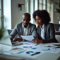 Lucid_Origin_African_couple_conducting_a_real_estate_market_an_0